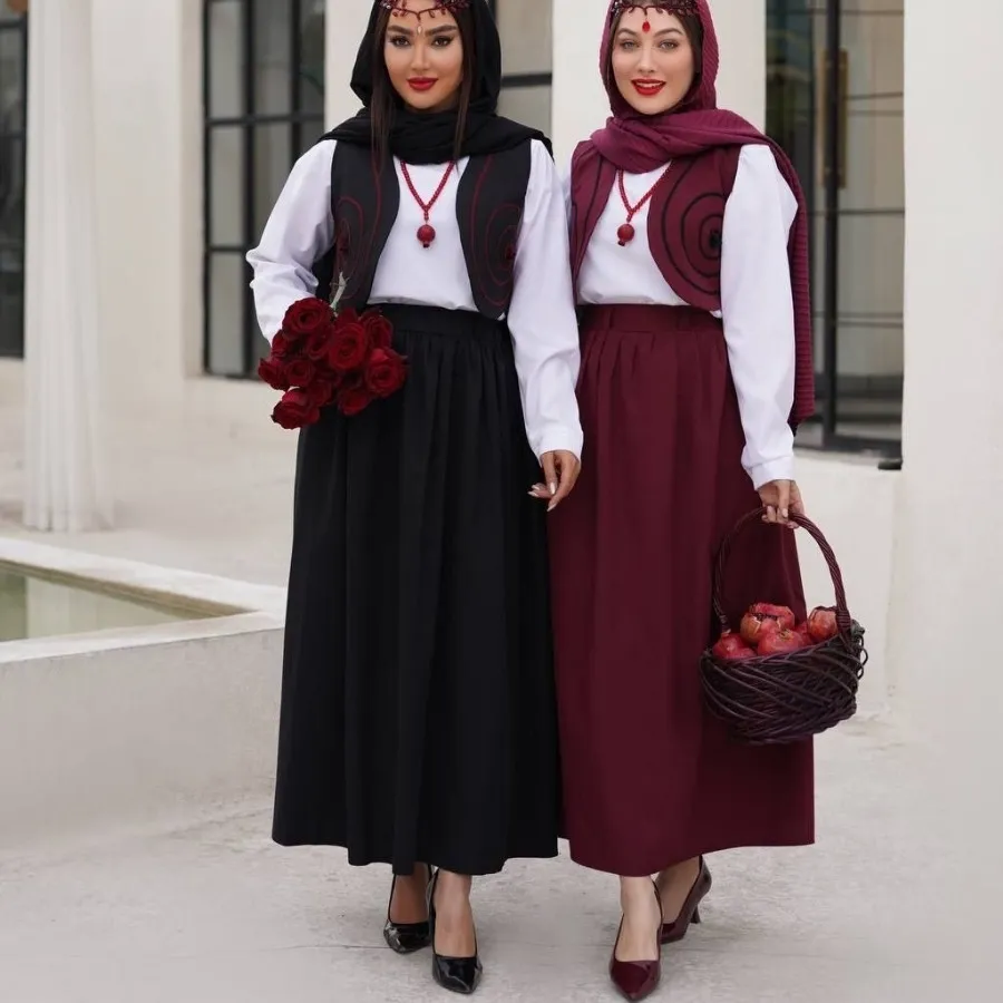 شومیز دامن جلیقه