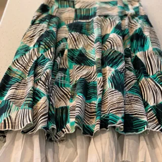 دامن نخی پر چین دخترانه