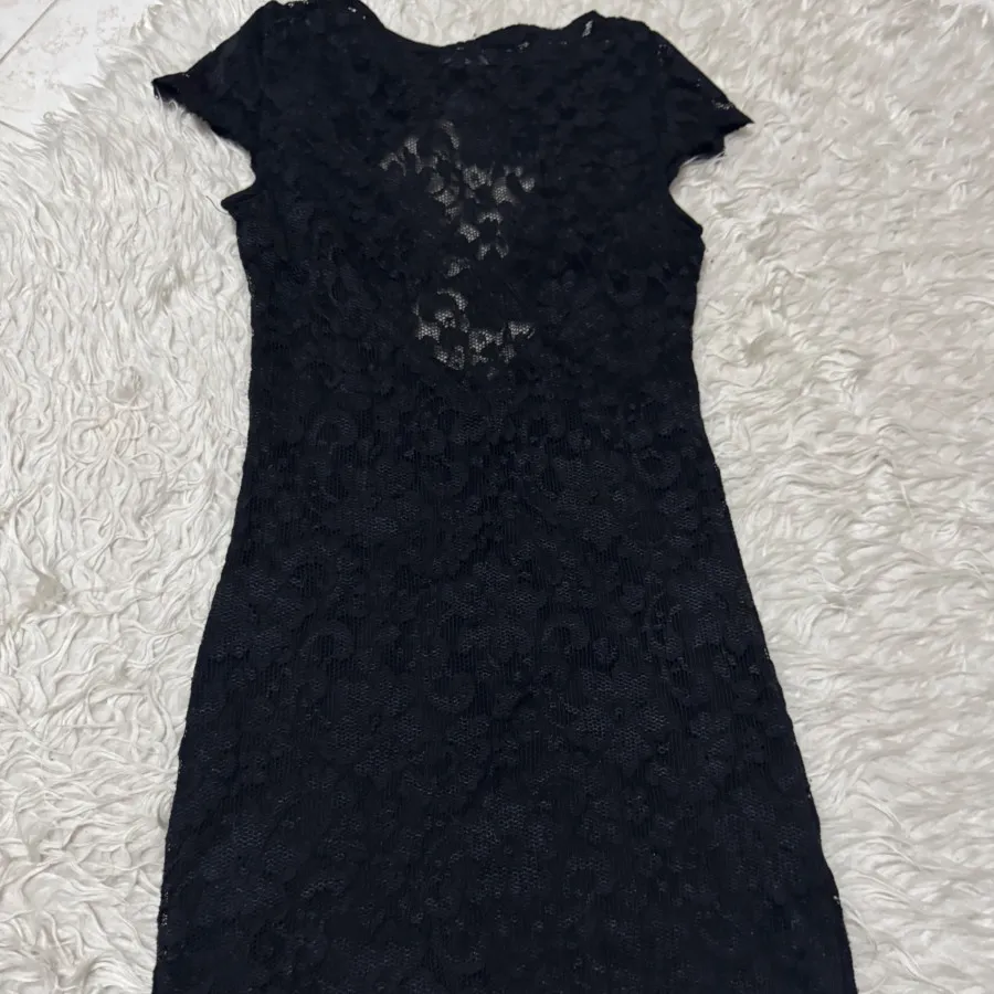 پیراهن گیپور مشکی S