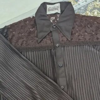 شومیز مجلسی قهوه ای