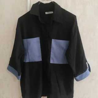 شومیز دو رنگ