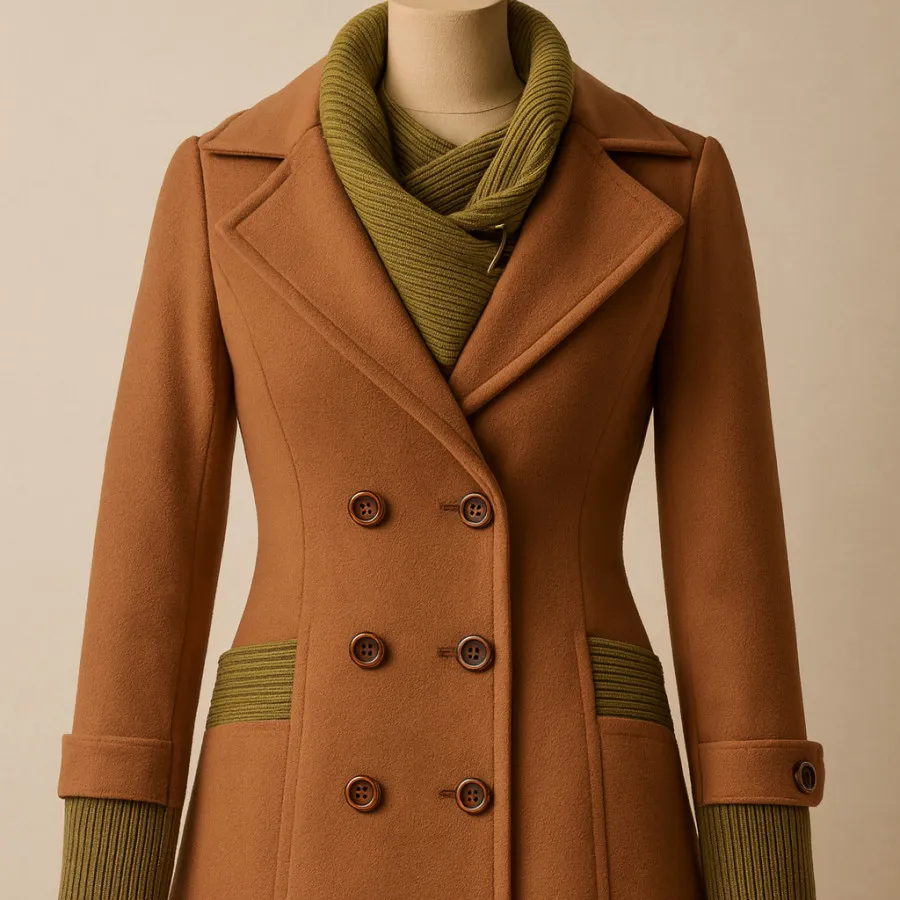 پالتو چنس فوتر رنگ شتری