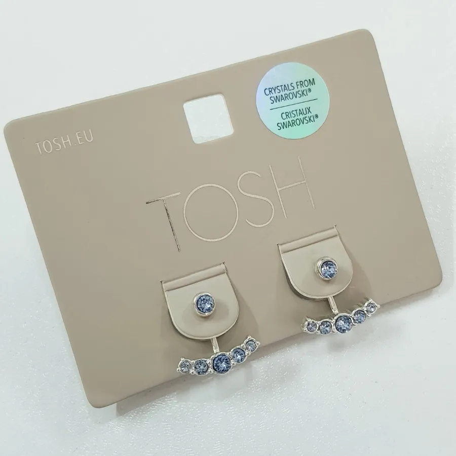 گوشواره دو حالته نقره ای