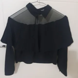 شومیز کرپ مشکی