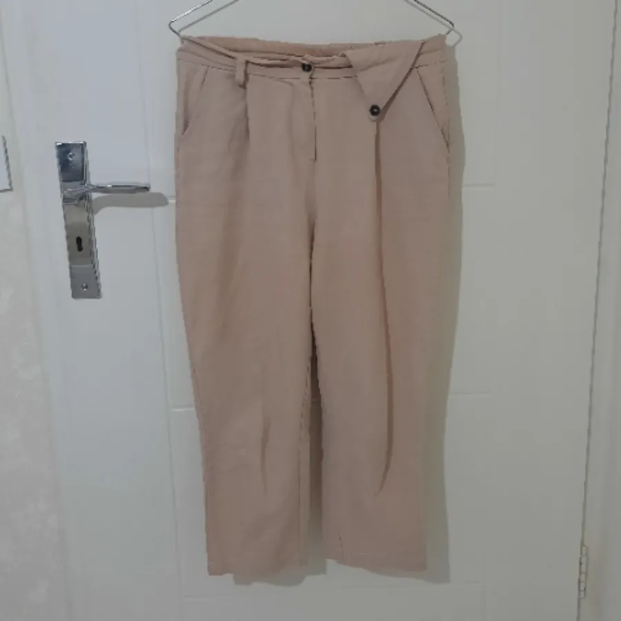 شلوار راسته کرم