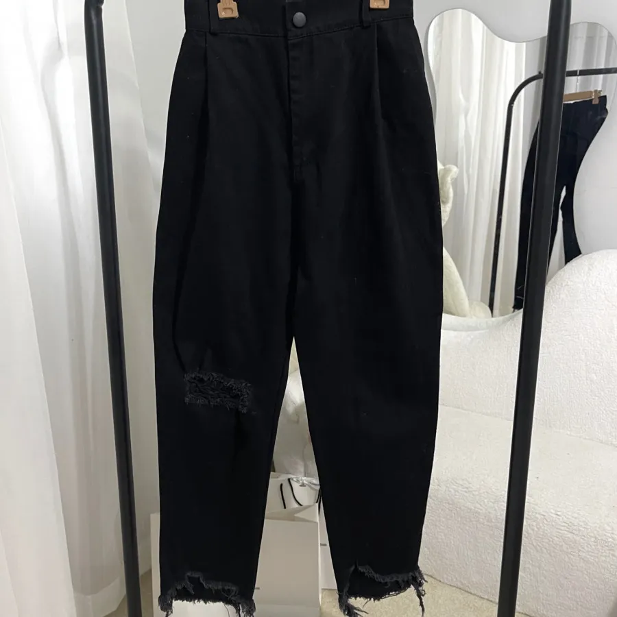 شلوار کتان مشکی