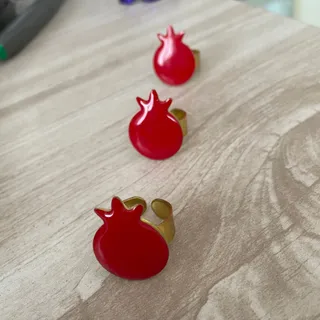 انگشتر رزینی انار