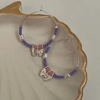 گوشواره منجوقی پروانه