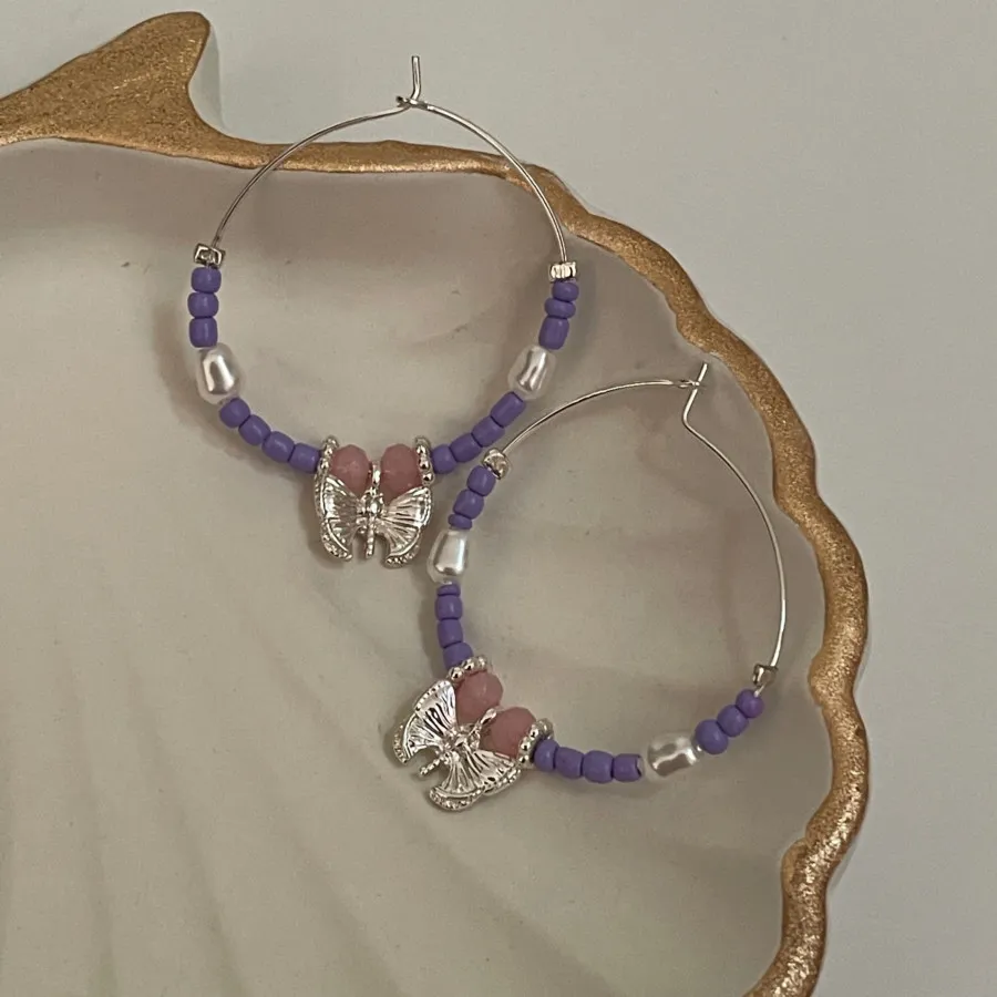 گوشواره منجوقی پروانه