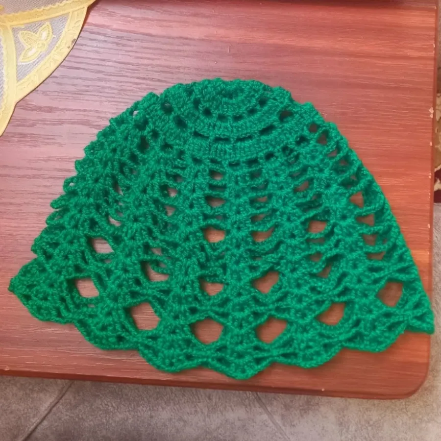 کلاه بافت مکرومه