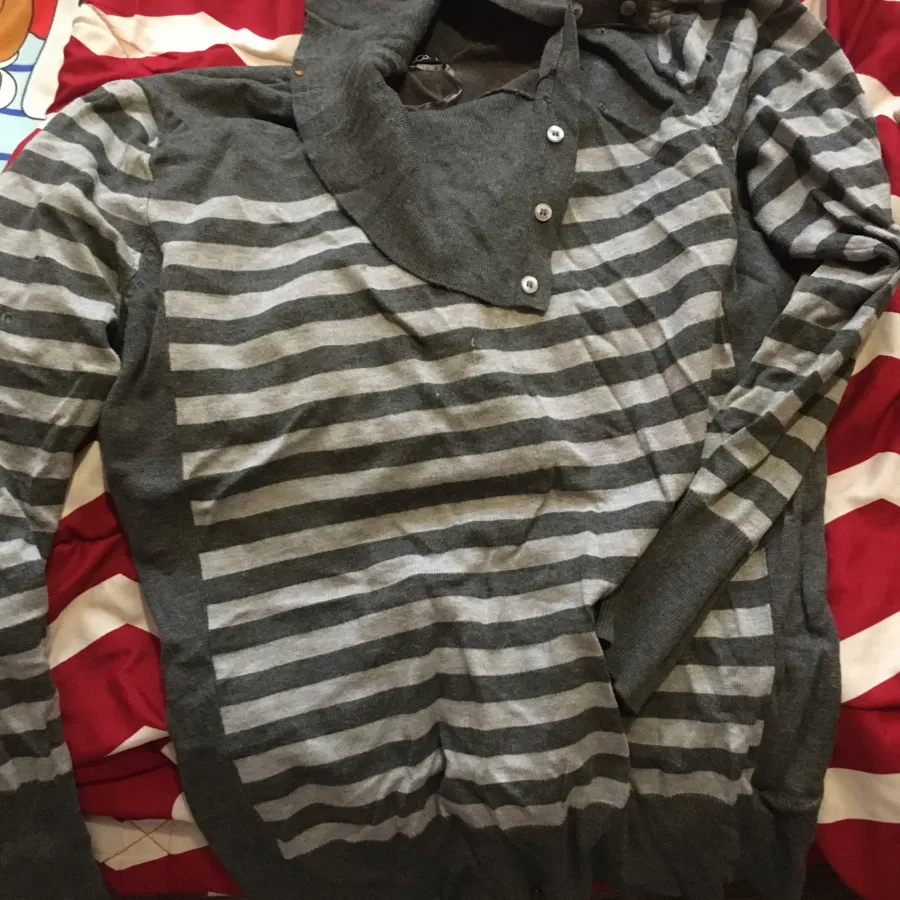 پلیور طوسی یقه اسکی