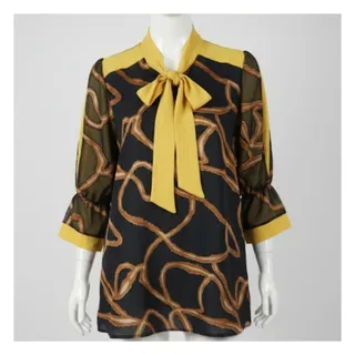 شومیز یقه کراواتی