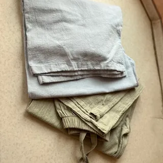 دوعدد شلوار لنیننخ خوشرنگ