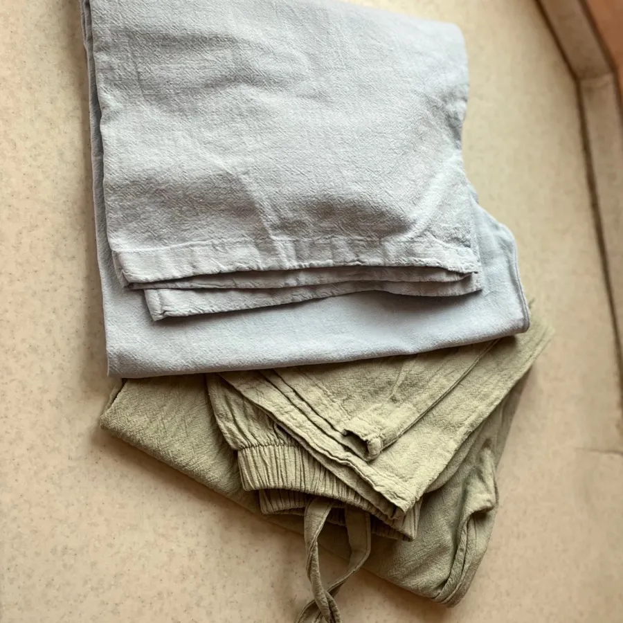 دوعدد شلوار لنیننخ خوشرنگ