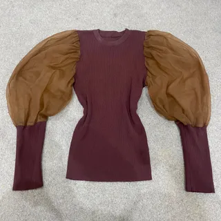 بلوز آستین پفی