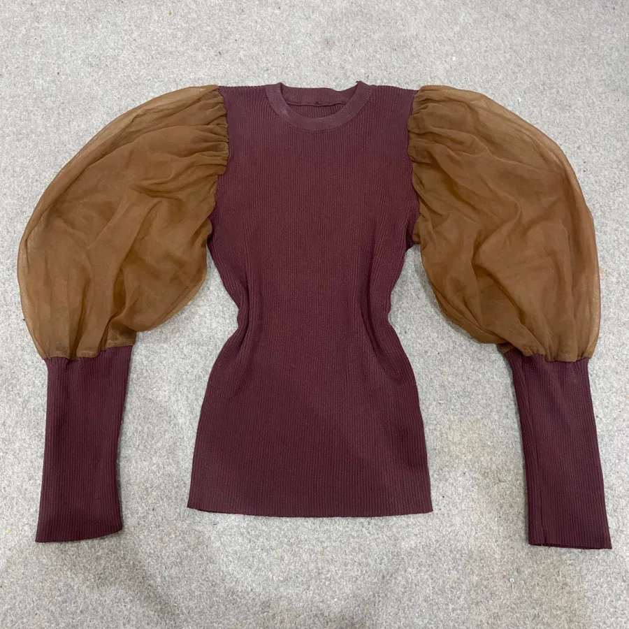 بلوز آستین پفی