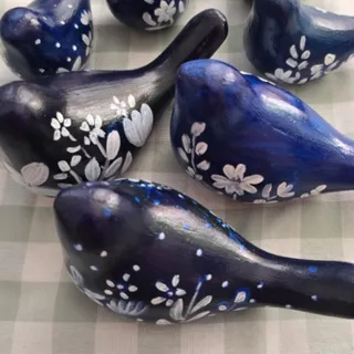 پرنده های سفالی دکوراتیو