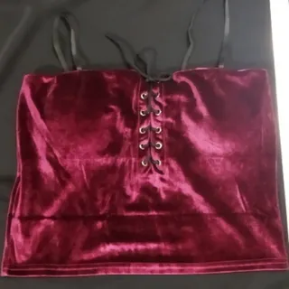 تاپ مخمل کراپ کاپدار