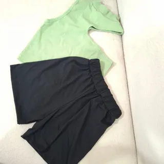 نیم تنه کراپ شرتک