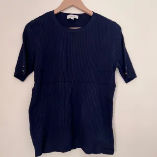 بلوز بافت استین کوتاه