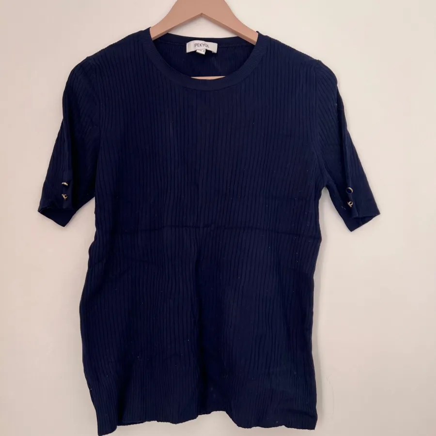 بلوز بافت استین کوتاه