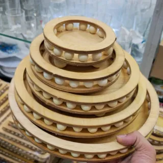 سینی 5تیکه مهره دار گرد