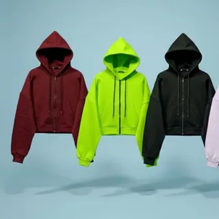 سوییشرت کوتاه کلاهدار