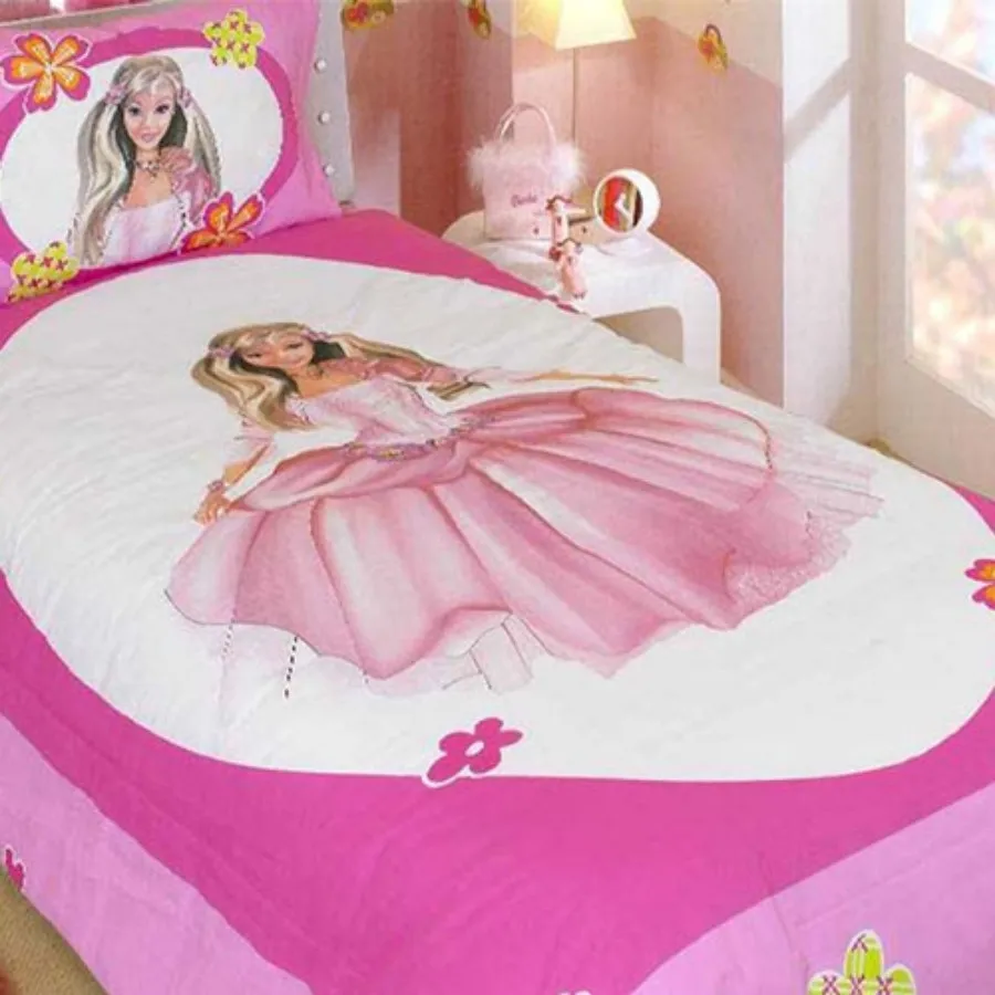 ملحفه و رو بالشی باربی