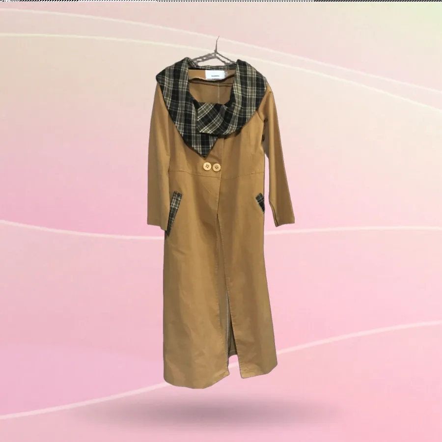 ترنچ‌کت استردار رنگ خردلی