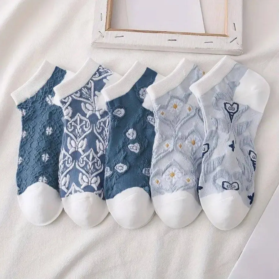 جوراب مچی برجسته سرمه ای