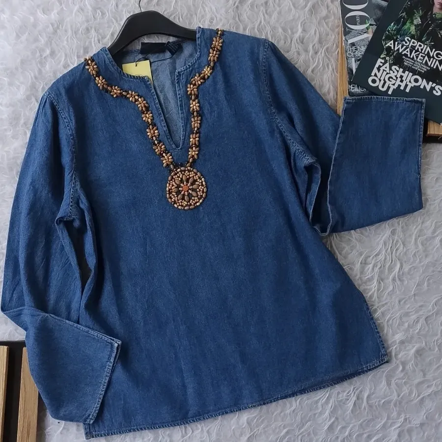 بلوز جین پاییزه خارجی