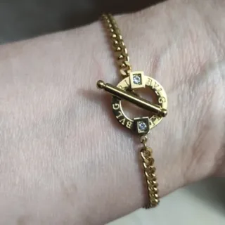 دستبند کپی طلا رنگ ثابت