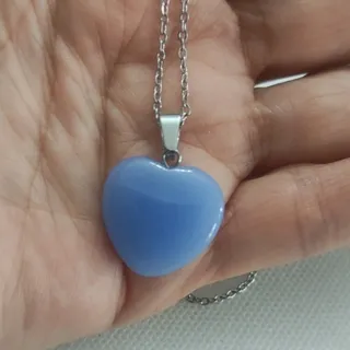 گردنبند قلب آبی