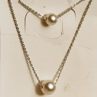 گردنبند دولاین مروارید