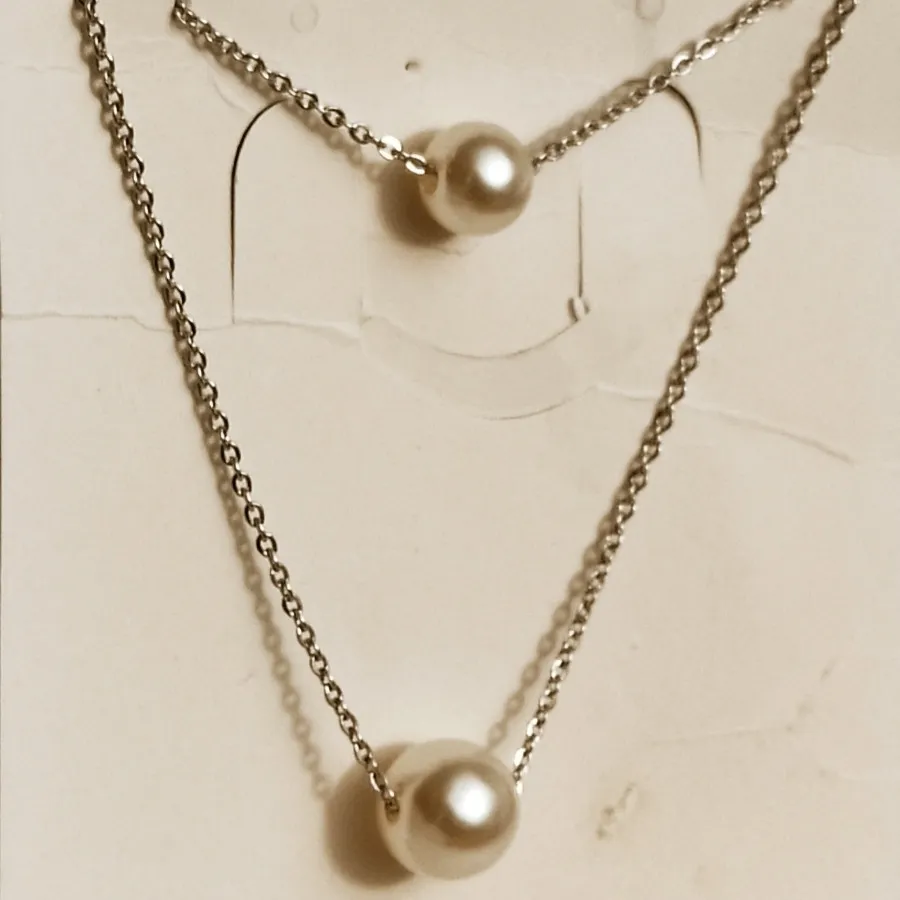 گردنبند دولاین مروارید