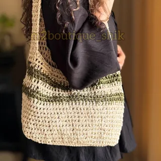 کیف دستباف قلاب بافی