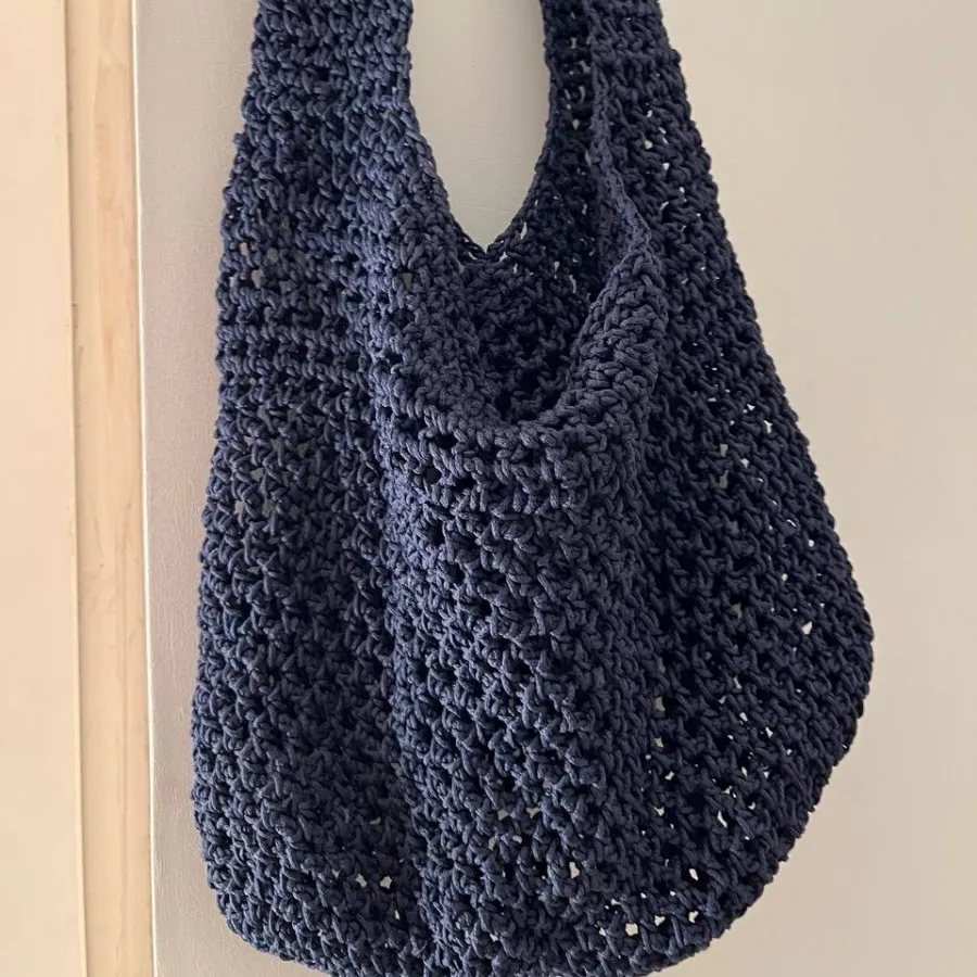 کیف دستباف قلاب بافی