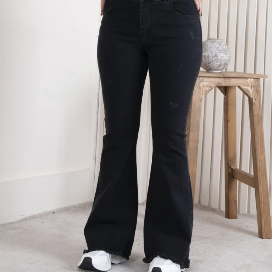 شلوار دمپا مشکی لی جین