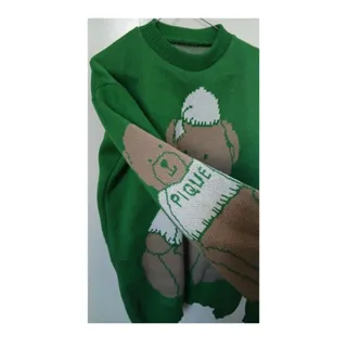 بافت تدی سبز دخترانه