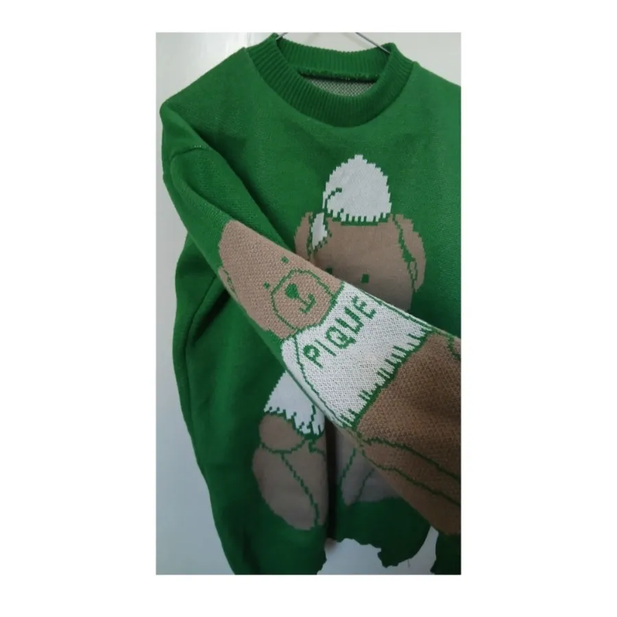 بافت تدی سبز دخترانه