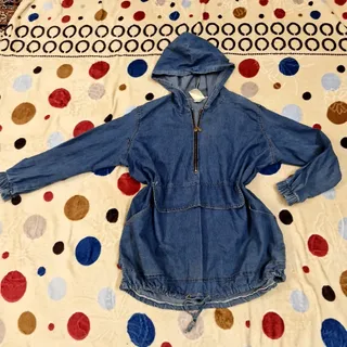 تونیک کلاهدار لی جین آبی