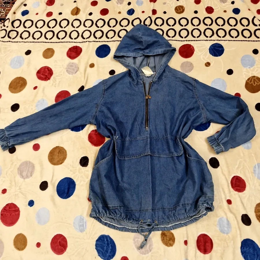 تونیک کلاهدار لی جین آبی