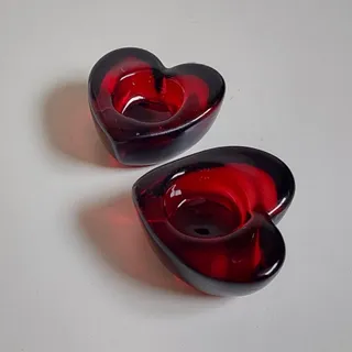 شمعدان قلب کریستال