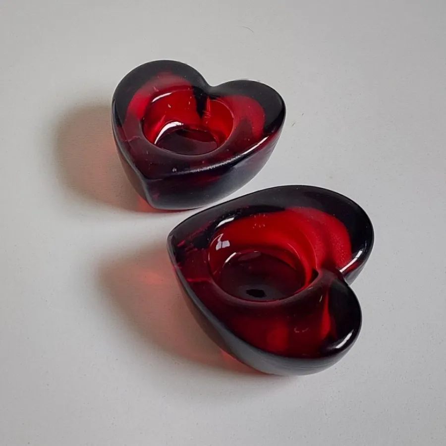 شمعدان قلب کریستال