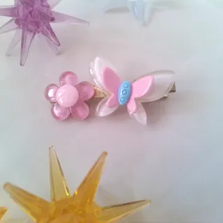 گیره مو پروانه و گل