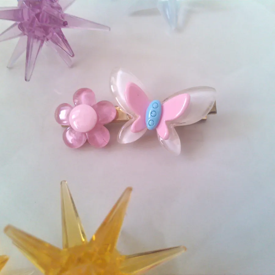 گیره مو پروانه و گل