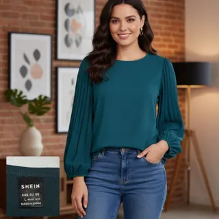 شومیز سبز یلدایی وارداتی