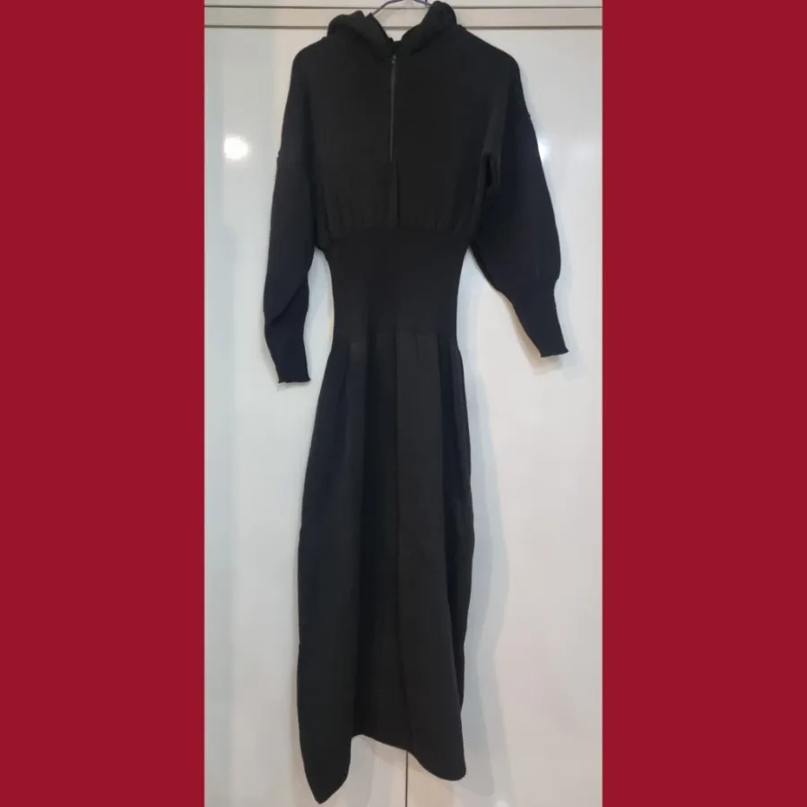 پیراهن بافت کلاه دار