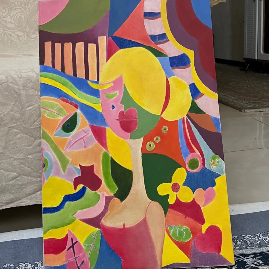 تابلو نقاشی ریال کوبیسم