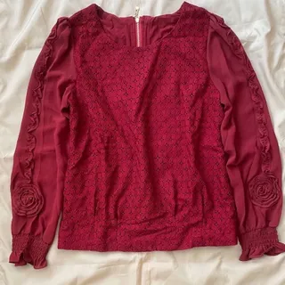 شومیز مجلسی گیپور زرشکی